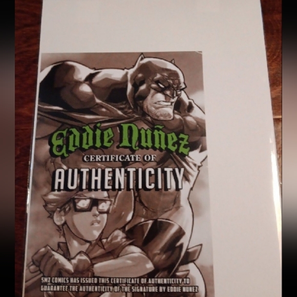 Judge Dredd Original Sketch By Eddie Nunez Signed With COA - Picture 2 of 2